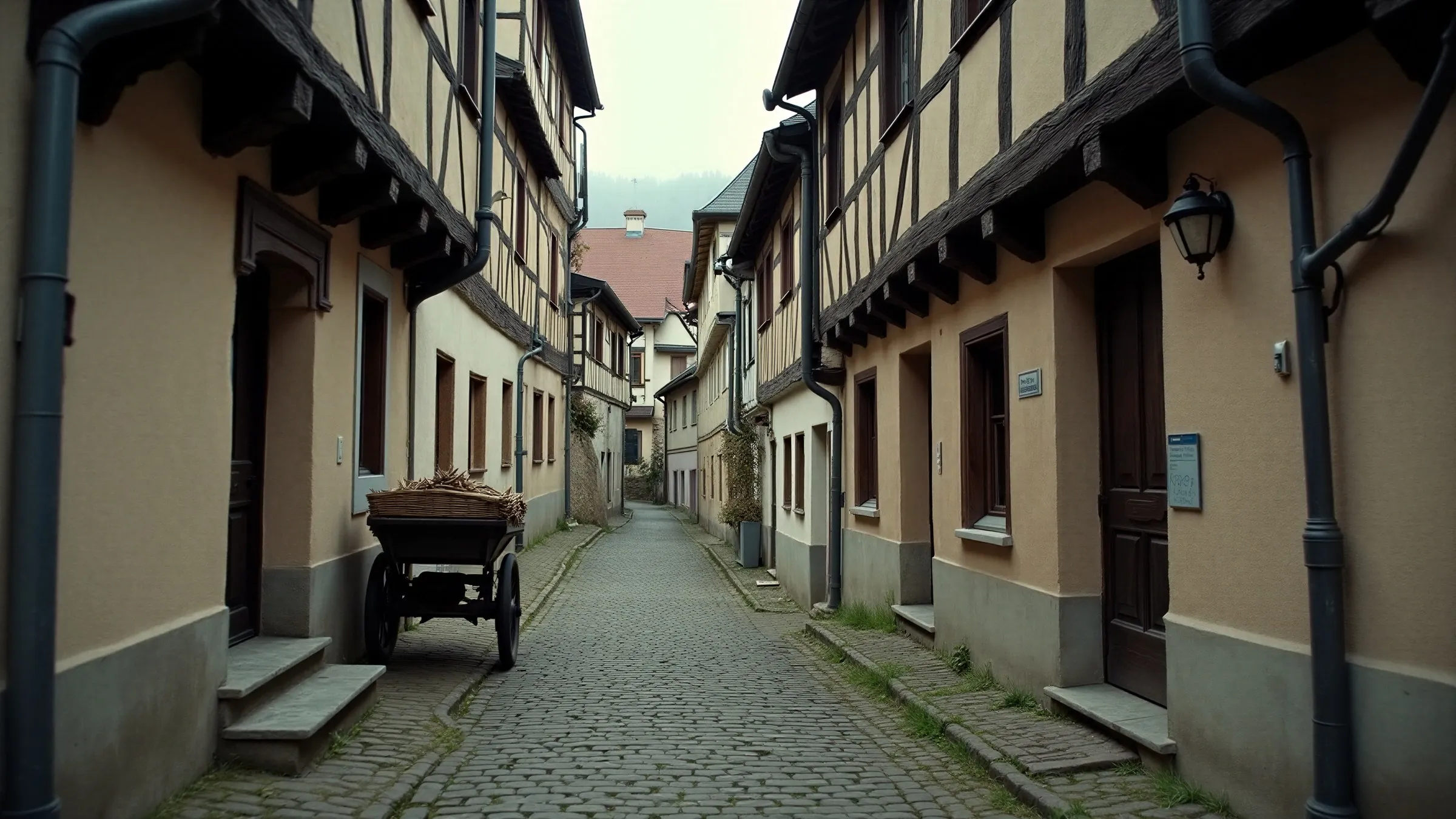 Strassenzug in Tübingen